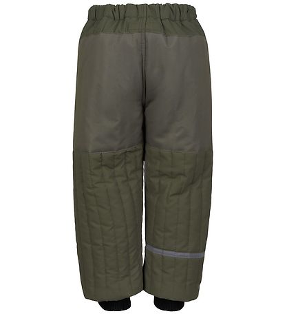 Mikk-Line Thermo Trousers - Duvet - Coated - Dusty Olive