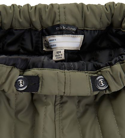 Mikk-Line Thermo Trousers - Duvet - Coated - Dusty Olive