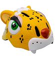 Crazy Safety Bicycle Helmet w. Light - Leopard - Yellow Crazy Safety Bicycle Helmet w. Light - Leopard - Yellow