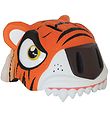Crazy Safety Bicycle Helmet w. Light - Tiger - Orange Crazy Safety Bicycle Helmet w. Light - Tiger - Orange
