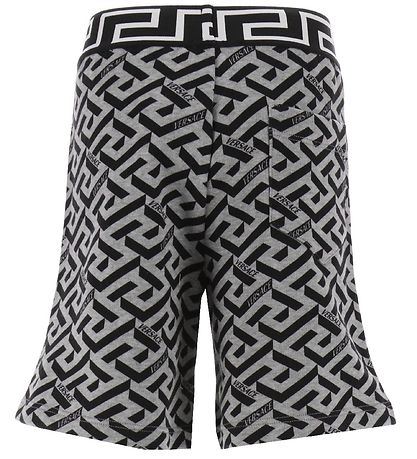 Shorts en Molleton Versace - Gris Chiné/Noir Shorts en Molleton Versace - Gris Chiné/Noir