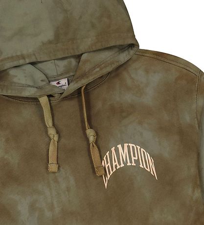 Champion 패션 후드티 - 아미 그린