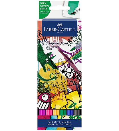 Faber-Castell Tusjer - 6 stk. - Graffiti