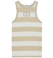 Calvin Klein Tanktop - Rib - Bright White/Classic+ Beige Calvin Klein Tanktop - Rib - Bright White/Classic+ Beige