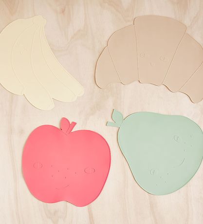 Set de Table OYOY - Silicone - Placemat - Apple Set de Table OYOY - Silicone - Placemat - Apple