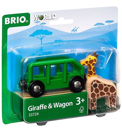 BRIO Toys - Giraffe and Wagon - 33724