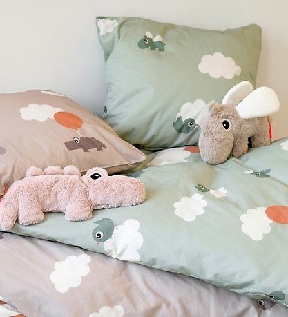 Done by Deer Vuodevaatteet - Vauva - Happy Clouds - Vihreä Done by Deer Vuodevaatteet - Vauva - Happy Clouds - Vihreä