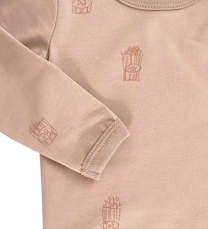 Gro Bodysuit l/s - Sun - Powder Rose