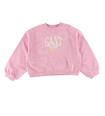 GANT Collegepaita - C-kaula - Rajattu - Maitomainen Vaaleanpunai