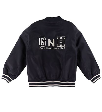 GANT Bomber Jacket - New The Garden Varsity - Evening Blue