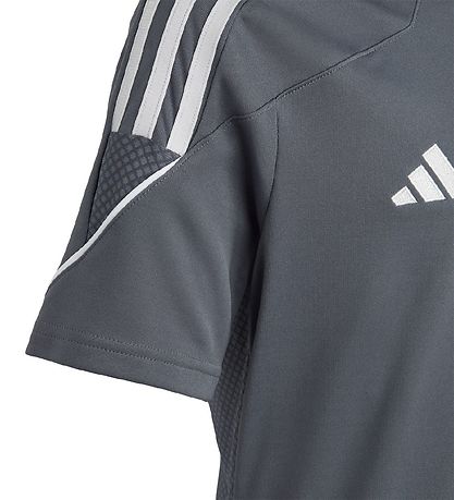 adidas Performance T-Shirt - TIRO 23 JSY Y - Grau/Weiß adidas Performance T-Shirt - TIRO 23 JSY Y - Grau/Weiß