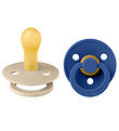 BIBS Colour Spenen - 2-pack - Maat 2 - Rond - Vanilla/Korenbloem
