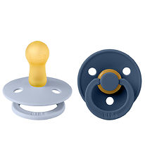 Colour Tétine BIBS - 2 Pack - Taille 2 - Tour - Dusty Blue/Steel Colour Tétine BIBS - 2 Pack - Taille 2 - Tour - Dusty Blue/Steel