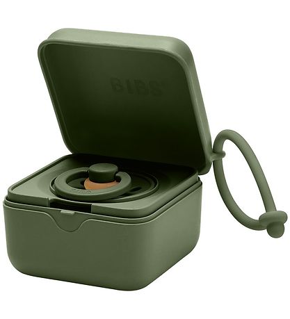 Boite à tétines BIBS - 7x5 cm - Hunter Green Boite à tétines BIBS - 7x5 cm - Hunter Green