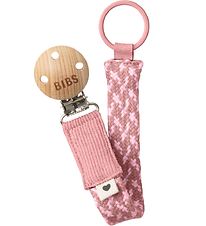 BIBS Pacifier Clip - Wicker - Dusty Pink/Baby Pink BIBS Pacifier Clip - Wicker - Dusty Pink/Baby Pink