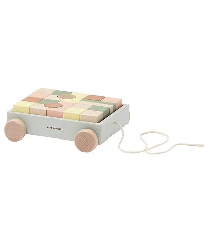 Kids Concept Trekkvogn m. Stableklosser - Edvin - Multi