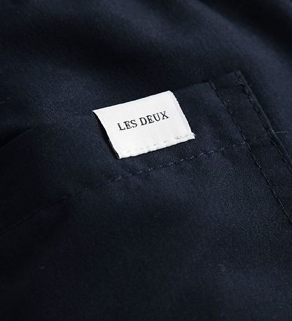 Les Deux Swim Shorts - Logo - Dark Navy/Ivory