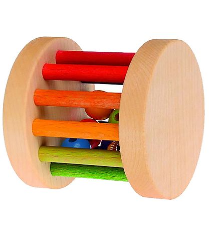 Grimms Holzspielzeug - Mini Rassel - Mehrfarbig Grimms Holzspielzeug - Mini Rassel - Mehrfarbig