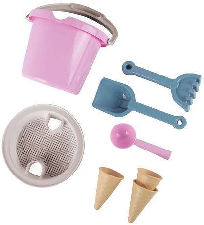 Dantoy Bucket Set - 8 Parts - Thorbjørn - Pink Dantoy Bucket Set - 8 Parts - Thorbjørn - Pink
