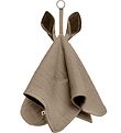 BIBS Schmusetuch - 40x40 cm - Känguru - Dark Oak/Vanilla