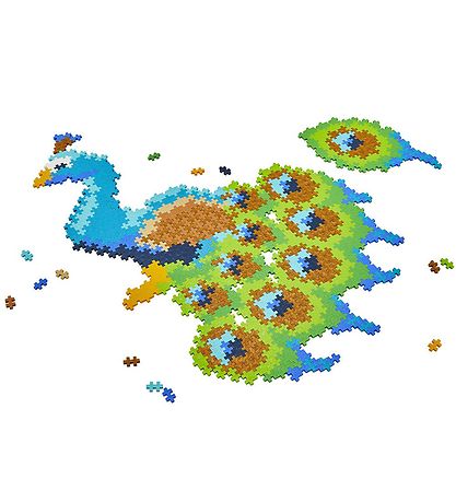 Plus-Plus Puzzle Town Number - 800 pcs - Peacock Plus-Plus Puzzle Town Number - 800 pcs - Peacock