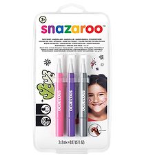 Snazaroo Face Paint - Brush paint - 3 pcs - Pink/Purple/Silver Snazaroo Face Paint - Brush paint - 3 pcs - Pink/Purple/Silver