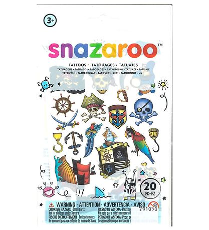 Snazaroo Tattoos - 20 pcs - Pirate Snazaroo Tattoos - 20 pcs - Pirate