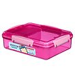 Sistema 도시락통 - 스낵 어택 듀오 - 975ml - 핑크 Sistema 도시락통 - 스낵 어택 듀오 - 975ml - 핑크