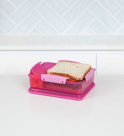 Boîte à Repas Sistema - Snack Attack Duo - 975 ml - Rose Boîte à Repas Sistema - Snack Attack Duo - 975 ml - Rose