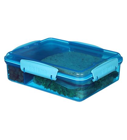 Sistema Lunchbox - Snack Attack Duo - 975 mL - Blue Sistema Lunchbox - Snack Attack Duo - 975 mL - Blue
