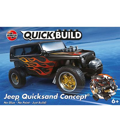 Airfix 세트 - QUICKBUILD - 지프 퀵샌드 컨셉트 J6038 - 49개 부품