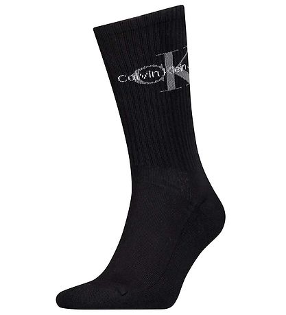 Calvin Klein Socks - Rib - Black w. Logo Calvin Klein Socks - Rib - Black w. Logo