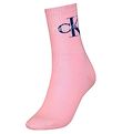 Calvin Klein Socks - Rib - Pink w. Logo