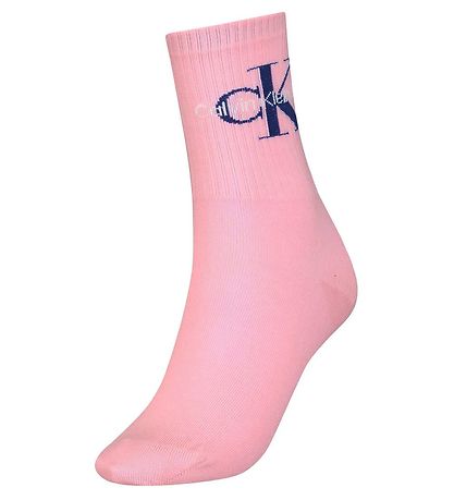 Calvin Klein Socks - Rib - Pink w. Logo