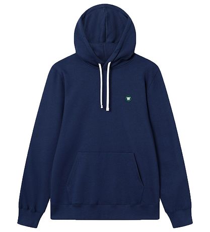 Wood Wood Hettegenser - Ian - Navy Wood Wood Hettegenser - Ian - Navy