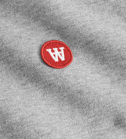 Wood Wood Kapuzenpullover - Ian - Grey Melange Wood Wood Kapuzenpullover - Ian - Grey Melange