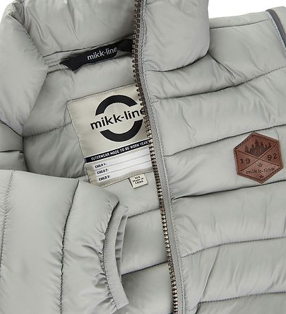 Mikk-Line Puffer Jacket/Waistcoat - 2-I-1 - Neutral Gray