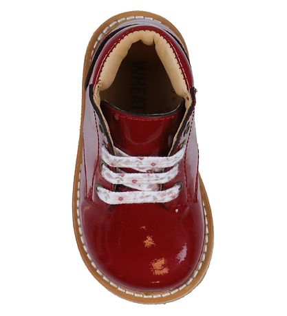 Wheat Boots - Raden Patent Lace - Red