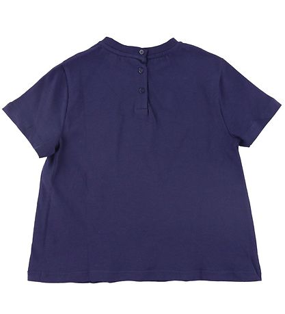 Emporio Armani T-shirt - Blu Mora w. Print Emporio Armani T-shirt - Blu Mora w. Print