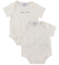 Emporio Armani Bodysuits s/s - 2-Pack - Aquilebianche Emporio Armani Bodysuits s/s - 2-Pack - Aquilebianche