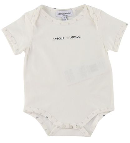 Emporio Armani Bodysuits s/s - 2-Pack - Aquilebianche Emporio Armani Bodysuits s/s - 2-Pack - Aquilebianche