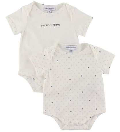 Emporio Armani Bodysuits s/s - 2-Pack - Aquilebianche
