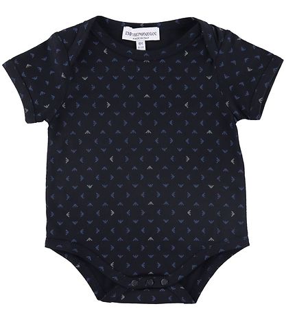 Emporio Armani Bodysuits s/s - 2-Pack - Aquile Blu Emporio Armani Bodysuits s/s - 2-Pack - Aquile Blu