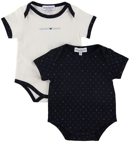 Emporio Armani Bodysuits s/s - 2-Pack - Aquile Blu