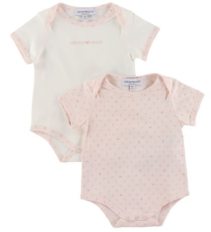 Bodies m/c Emporio Armani - 2 Pack - Aigle Rose/Blanc Bodies m/c Emporio Armani - 2 Pack - Aigle Rose/Blanc
