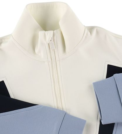 Emporio Armani Cardigan - Offwhite/Blue