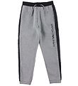 Emporio Armani Trousers - Grey Melange/Navy Emporio Armani Trousers - Grey Melange/Navy