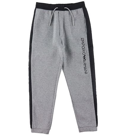 Emporio Armani Buxur - Grátóna/Dökkblátt