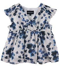 Emporio Armani Top - White/Blue flowered Emporio Armani Top - White/Blue flowered
