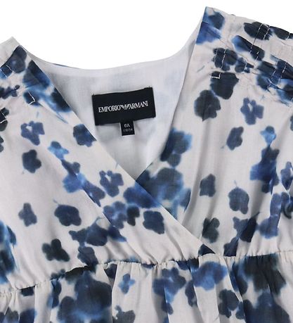 Emporio Armani Top - White/Blue flowered Emporio Armani Top - White/Blue flowered